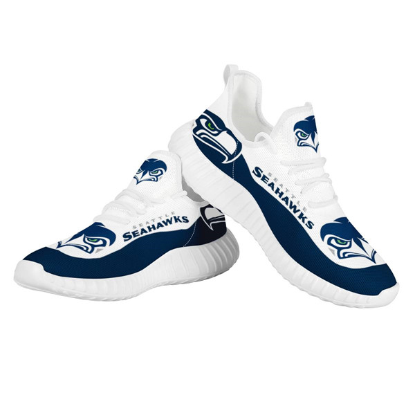 Women's Seattle Seahawks Mesh Knit Sneakers/Shoes 008 Women's Seattle Seahawks Mesh Knit Sneakers/Shoes 008